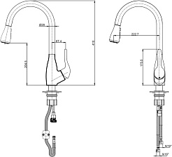 E.C.A. Смеситель для кухни 406218020 сталь – фотография-2